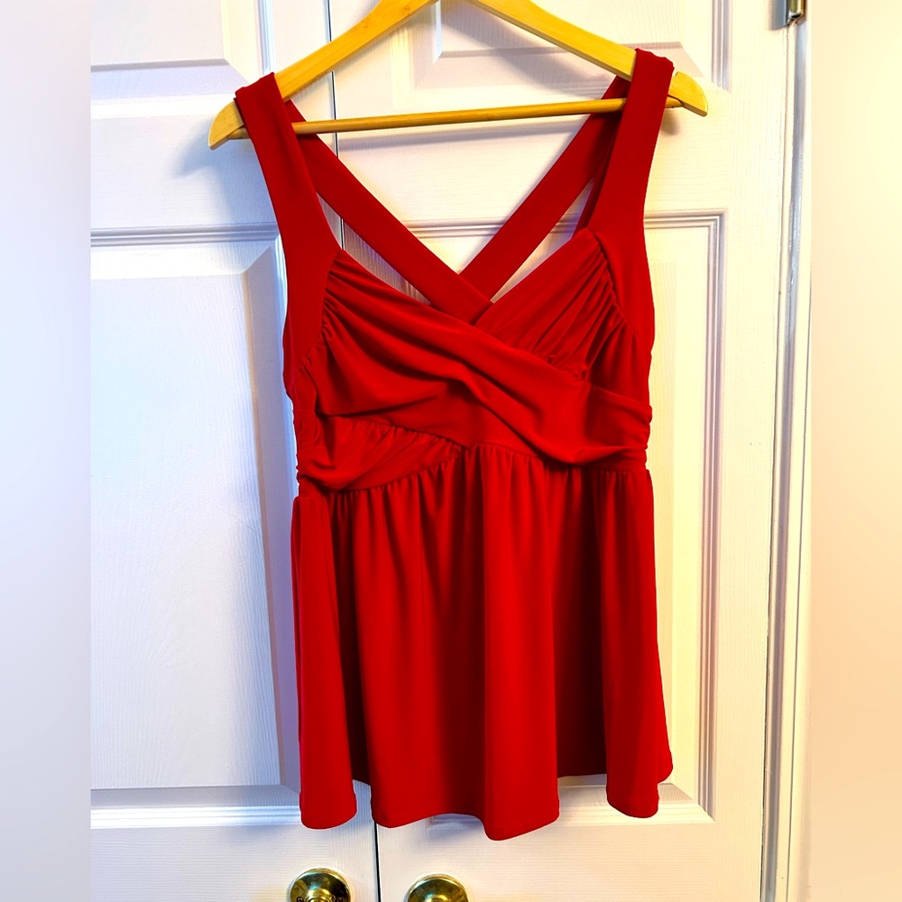 Torrid sexy red criss-cross straps size 0